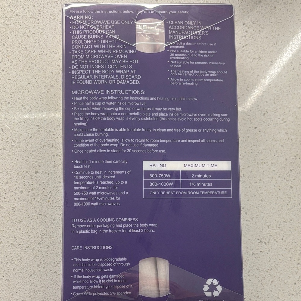 Mia & Tess Lavender Scented Body Wrap - NWT - Picture 4 of 4